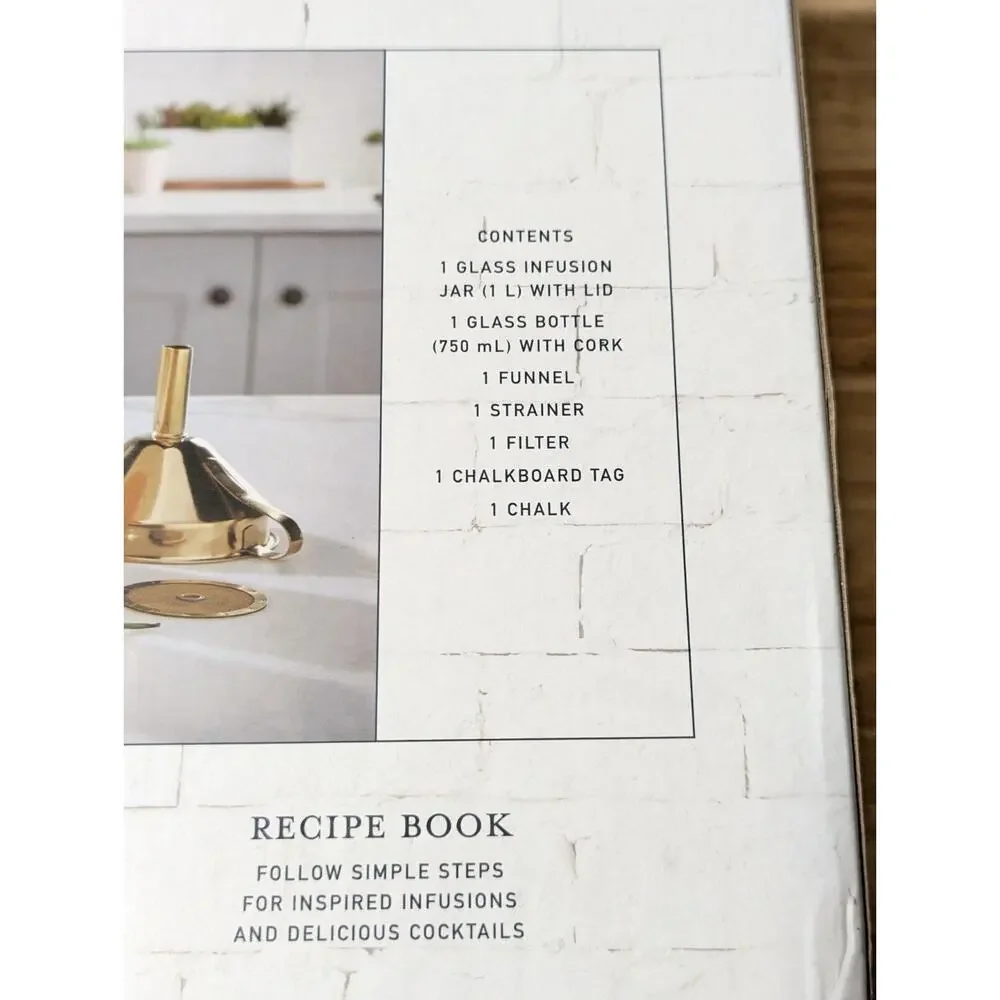 Studio Mercantile Libations Infusion Kit, Handcraft Flavored Spirits at‎ Home